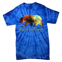 Galaxy Papa Bear Cool Impressive Birthday Gift Tie-Dye T-Shirt