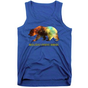 Galaxy Papa Bear Cool Impressive Birthday Gift Tank Top