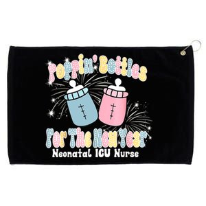 Groovy Poppin Bottles For The New Year Funny Nicu Nurse Xmas Grommeted Golf Towel