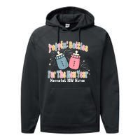 Groovy Poppin Bottles For The New Year Funny Nicu Nurse Xmas Performance Fleece Hoodie