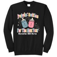 Groovy Poppin Bottles For The New Year Funny Nicu Nurse Xmas Sweatshirt