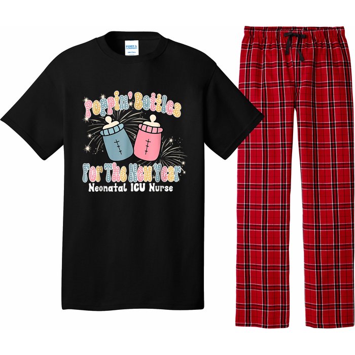 Groovy Poppin Bottles For The New Year Funny Nicu Nurse Xmas Pajama Set