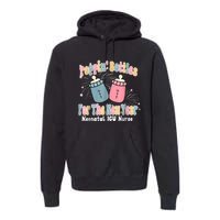 Groovy Poppin Bottles For The New Year Funny Nicu Nurse Xmas Premium Hoodie