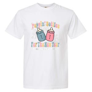 Groovy Poppin Bottles For The New Year Funny Nicu Nurse Xmas Garment-Dyed Heavyweight T-Shirt