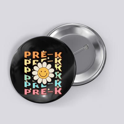 Groovy Prek Back To School Funny First Day Of Prek Button