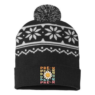 Groovy Prek Back To School Funny First Day Of Prek USA-Made Snowflake Beanie