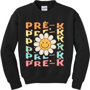 Groovy Prek Back To School Funny First Day Of Prek Kids Sweatshirt