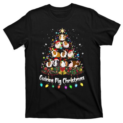 Guinea Pig Christmas Tree Animal Lovers Xmas Pajamas T-Shirt