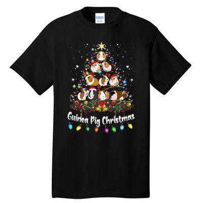 Guinea Pig Christmas Tree Animal Lovers Xmas Pajamas Tall T-Shirt