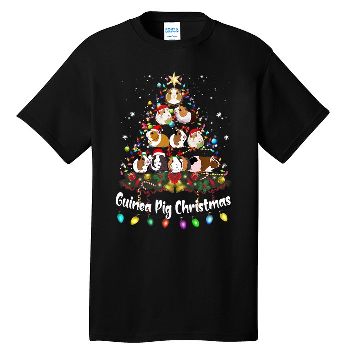 Guinea Pig Christmas Tree Animal Lovers Xmas Pajamas Tall T-Shirt