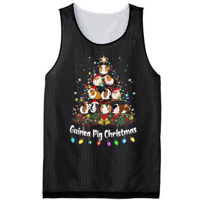 Guinea Pig Christmas Tree Animal Lovers Xmas Pajamas Mesh Reversible Basketball Jersey Tank