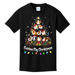 Guinea Pig Christmas Tree Animal Lovers Xmas Pajamas Kids T-Shirt