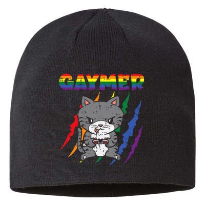 Gaymer Purride Cat Video Game Gamer Lgbtq Sustainable Beanie