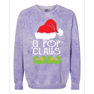 G Pop Claus Christmas Santa Family Matching Pajamas Xmas Gift Colorblast Crewneck Sweatshirt