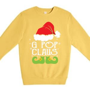 G Pop Claus Christmas Santa Family Matching Pajamas Xmas Gift Premium Crewneck Sweatshirt