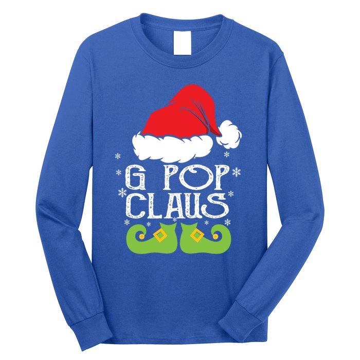 G Pop Claus Christmas Santa Family Matching Pajamas Xmas Gift Long Sleeve Shirt