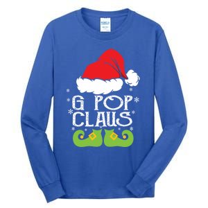 G Pop Claus Christmas Santa Family Matching Pajamas Xmas Gift Tall Long Sleeve T-Shirt