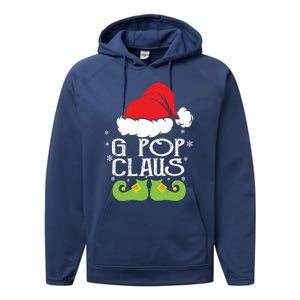 G Pop Claus Christmas Santa Family Matching Pajamas Xmas Gift Performance Fleece Hoodie