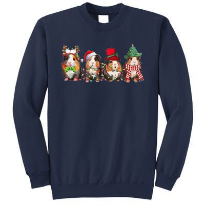 Guinea Pig Christmas Funny Cute Cavy Santa Hat Family Holiday Sweatshirt