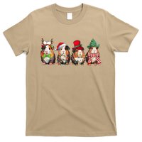 Guinea Pig Christmas Funny Cute Cavy Santa Hat Family Holiday T-Shirt