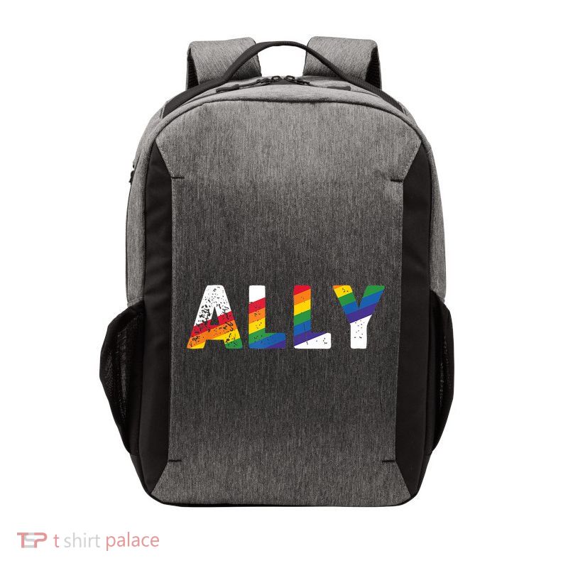 Gay Pride Colors LGBTQ Ally  Rainbow Gay Ally  Vector Backpack