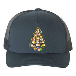 Guinea Pig Christmas Tree Funny Guinea Pig Christmas Lights Guinea Pig Christmas Yupoong Adult 5-Panel Trucker Hat