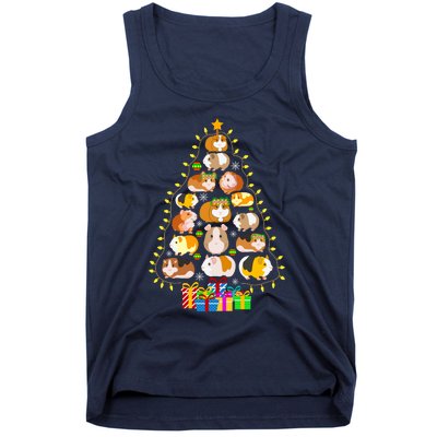 Guinea Pig Christmas Tree Funny Guinea Pig Christmas Lights Guinea Pig Christmas Tank Top