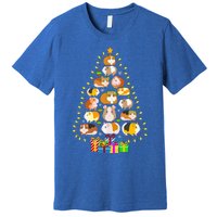 Guinea Pig Christmas Tree Funny Guinea Pig Christmas Lights Guinea Pig Christmas Premium T-Shirt