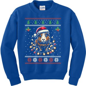 Guinea Pig Christmas Lights Ugly Christmas Xmas Swea Kids Sweatshirt