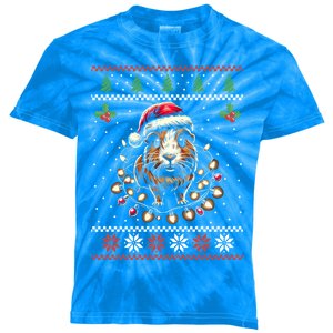 Guinea Pig Christmas Lights Ugly Christmas Xmas Swea Kids Tie-Dye T-Shirt