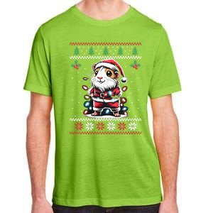 Guinea Pig Christmas Lights Ugly Christmas Xmas Swea Adult ChromaSoft Performance T-Shirt