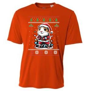 Guinea Pig Christmas Lights Ugly Christmas Xmas Swea Cooling Performance Crew T-Shirt