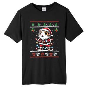 Guinea Pig Christmas Lights Ugly Christmas Xmas Swea Tall Fusion ChromaSoft Performance T-Shirt