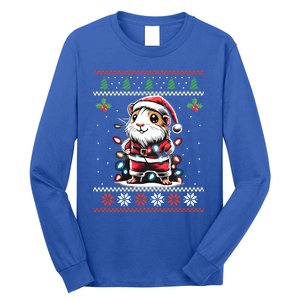 Guinea Pig Christmas Lights Ugly Christmas Xmas Swea Long Sleeve Shirt