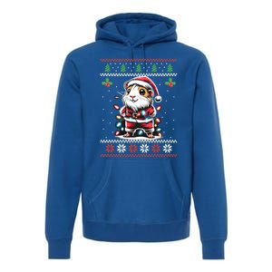 Guinea Pig Christmas Lights Ugly Christmas Xmas Swea Premium Hoodie