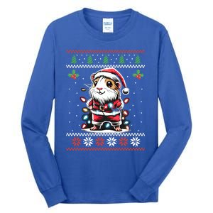 Guinea Pig Christmas Lights Ugly Christmas Xmas Swea Tall Long Sleeve T-Shirt