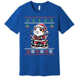 Guinea Pig Christmas Lights Ugly Christmas Xmas Swea Premium T-Shirt