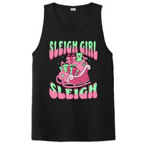 Groovy Pink Christmas Sleigh Sleigh Funny S Xmas Gift PosiCharge Competitor Tank