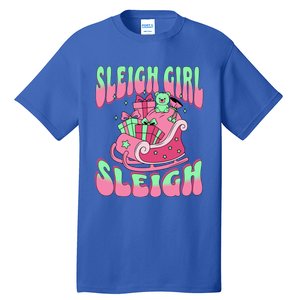 Groovy Pink Christmas Sleigh Sleigh Funny S Xmas Gift Tall T-Shirt