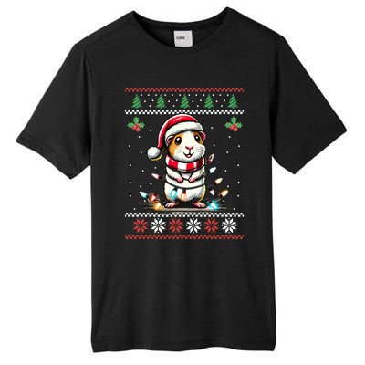 Guinea Pig Christmas Lights Ugly Christmas Xmas Swea Tall Fusion ChromaSoft Performance T-Shirt