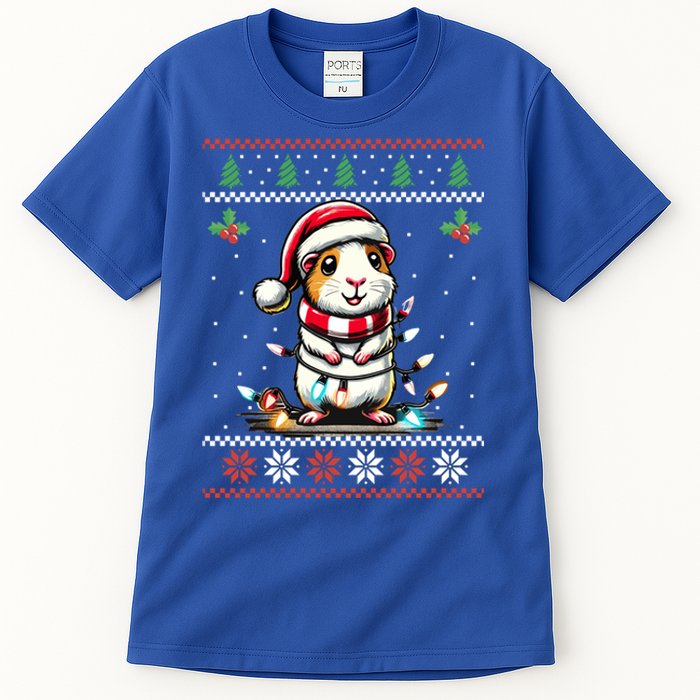 Guinea Pig Christmas Lights Ugly Christmas Xmas Swea Tall T-Shirt