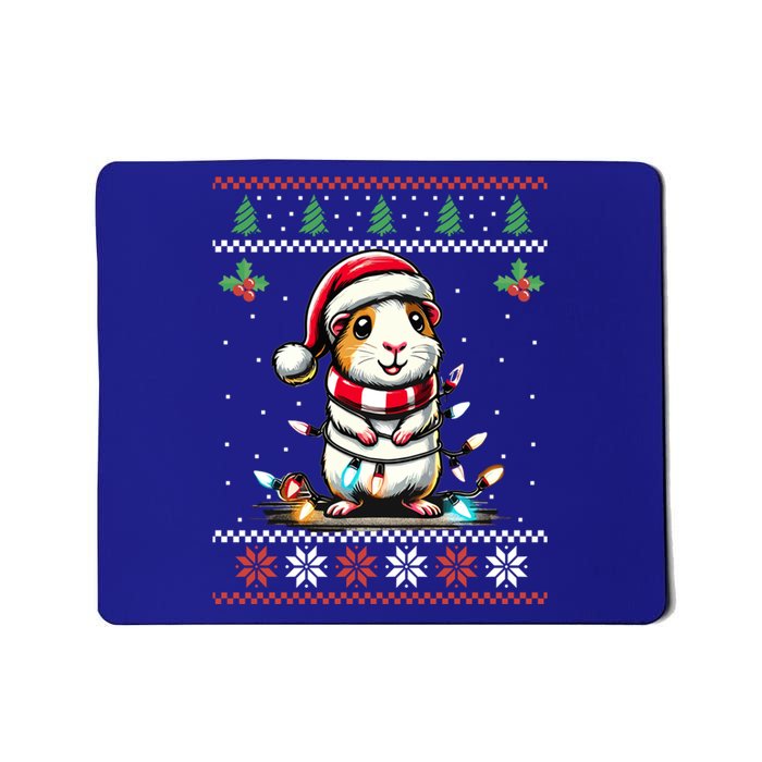 Guinea Pig Christmas Lights Ugly Christmas Xmas Swea Mousepad