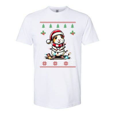 Guinea Pig Christmas Lights Ugly Christmas Xmas Swea Softstyle® CVC T-Shirt