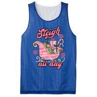 Groovy Pink Christmas Sleigh Tees Sleigh Xmas All Day Gift Mesh Reversible Basketball Jersey Tank