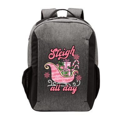 Groovy Pink Christmas Sleigh Tees Sleigh Xmas All Day Gift Vector Backpack