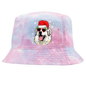 Great Pyrenees Christmas Pyrenees Dog Xmas Party Gift Tie-Dyed Bucket Hat