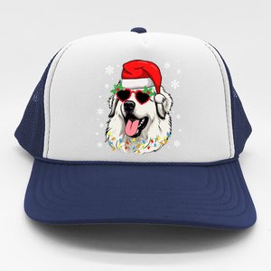 Great Pyrenees Christmas Pyrenees Dog Xmas Party Gift Trucker Hat