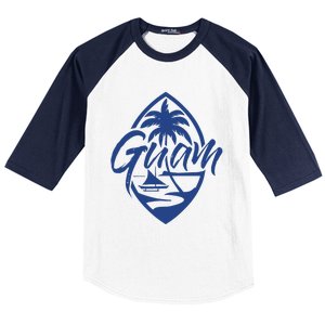 Guam Patch Chamorro Guam Seal Guaian Islander Gift Baseball Sleeve Shirt