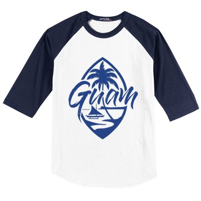 Guam Patch Chamorro Guam Seal Guaian Islander Gift Baseball Sleeve Shirt