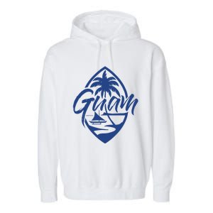 Guam Patch Chamorro Guam Seal Guaian Islander Gift Garment-Dyed Fleece Hoodie